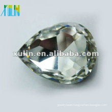 sterling silver back foiled tear drop diamond SWW040